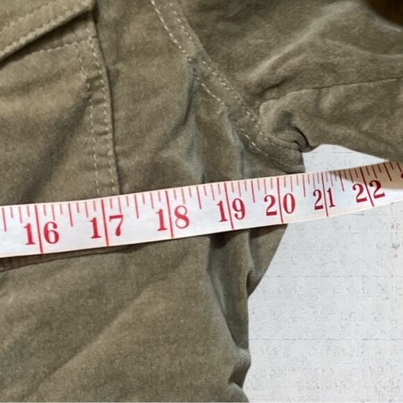 VTG Y2K Esprit Velveteen & Faux Fur Utility Jacket Retro Boho Earthy Size L - Picture 7 of 11